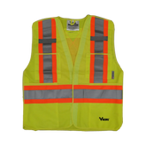 Viking 6135 5 Point Tear-Away Solid Traffic Vest